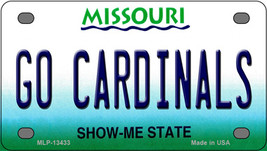 Go Cardinals Missouri Novelty Mini Metal License Plate Tag - £11.70 GBP