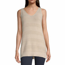 a.n.a. Women&#39;s V-Neck Sleeveless Pull Over Sweater X-LARGE Natural Color NEW - £16.05 GBP