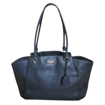 Kate Spade Black Pebble Leather Ashlee Anna Court Large Shoulder Bag Tot... - £104.96 GBP