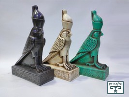 Unique statue of the god Horus. Big and heavy. Made in Egypt. With distinctive q - £204.41 GBP