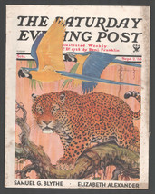 Saturday Evening Post 9/2/1933-jungle cover by Paul Bransom-Ogden Nash poem-p... - $61.11