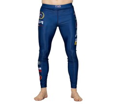 Fuji Sports XTR V2 MMA BJJ No Gi Competition Spats Compression Pants - Navy Blue - £47.92 GBP