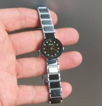 Bering Time Ladies Black Ceramic Link Watch with Swarovski Crystals 1142... - €73,19 EUR