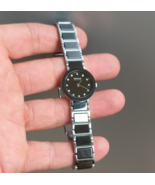 Bering Time Ladies Black Ceramic Link Watch with Swarovski Crystals 1142... - $1,578.02 MXN