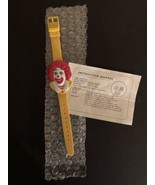 Vintage Ronald McDonald Flip Watch - Yellow Rubber &amp; Plastic - Collectible - £7.02 GBP