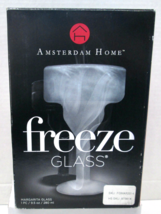 New in the Box Amsterdam Home 8&quot; - 9.5 oz. Margarita Freeze Cooling Glass - £18.67 GBP