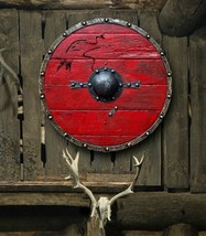 Medieval Ragnar Authentic Battleworn Viking Shield Wall Art Decor Item - £97.15 GBP