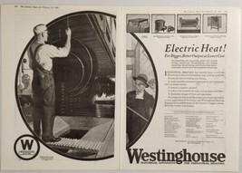 1921 Print Ad Westinghouse Electric Heat Industrial Heating East Pittsburgh,PA - £14.24 GBP