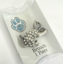 Good Pets Brooch Silver Tone Pewter Figural Cat with Ball of Yarn New - £6.36 GBP