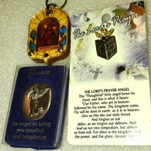 Beautiful religious lot trio~silver pocket angel~Jesus keychain~ Angel b... - $19.80