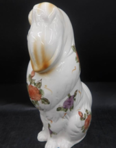 Norleans Japan Porcelain Pekingese Dog Figurine 14.5" Hand Painted Floral image 2
