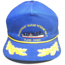 Vintage US Merchant Marine WWII Veteran Hat Cap - Plank Owner - Scramble... - £11.64 GBP