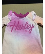 Hurley - Baby Girls Tie Dye Flutter Sleeve Romper - Multicolor Pink NB N... - £10.38 GBP