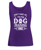 Dogs TankTop Dog Training Voice Purple-W-TT  - £16.04 GBP