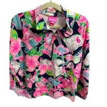 Lilly Pulitzer Girls L (8-10) Long Sleeve Honda Classic Popover Jacket P... - $33.60