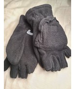 Cat &amp; Jack Black Fingerless Flip Top Mittens Winter Gloves Little Boys S... - $8.00