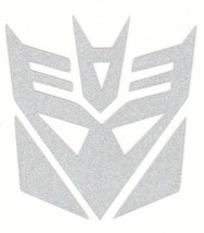 REFLECTIVE Transformers Decepticon Decal Sticker fire helmet window RTIC - $3.46