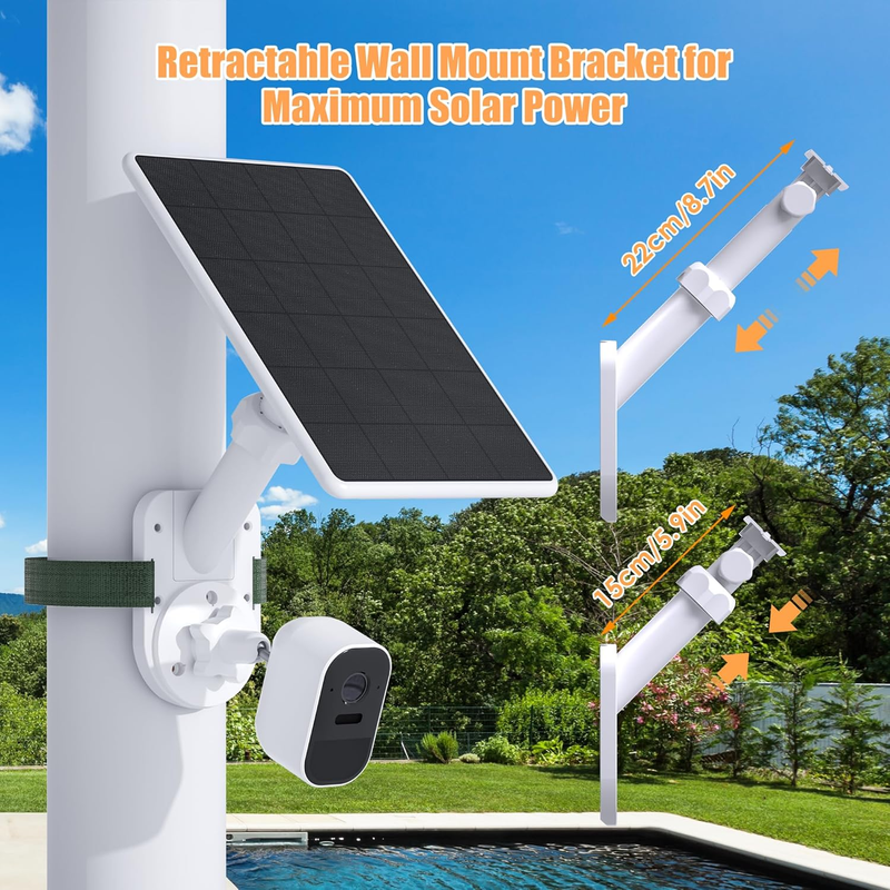 Wall Mount for Cameras and Solar Panels, 2-In-1 Mount Compatible with Ring, Blin Item image 5