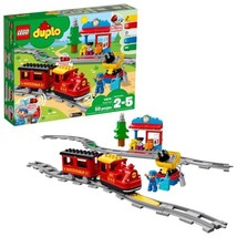 LEGO DUPLO Town Steam Train 10874 Building Toy Set Ages 2-5 (59 Pieces) - £81.00 GBP