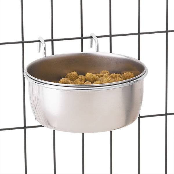 Dog Bowl Classic Stainless Steel Hanging Crate Cup Bowls For Dogs - Choo... - $9.79+