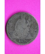 1876 P Seated Liberty Dime Exact Silver Coin Shown Low Grade Filler 53 - $281.14 MXN