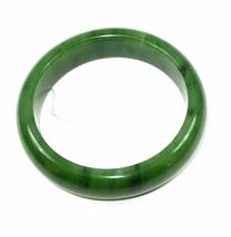2.4&quot; China Certified Nature Hetian Nephrite Jade Women&#39;s Green Bangle Bracelet 7 - £457.90 GBP