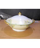 MEITO Bone China Soup Tureen with Lid - Floral Pattern Japan - $54.45