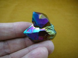 (R1-66) iridescent Aurora Crystal quartz titanium GEM gemstone Aura spec... - £18.29 GBP