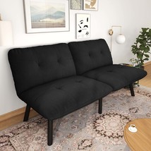 Modern Black Convertible Folding Sofa Bed - Space Saving &amp; Stylish - $232.99