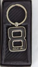 Dale Earnhardt Jr. 8 Key ring. Gift Boxed. Double Sided Black Number. Nascar - £7.79 GBP