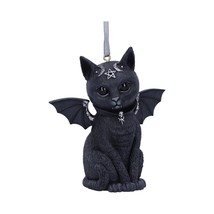 Cult Cuties Malpuss Black Bat Cat Hanging Decorative Ornament 3.5&quot; Nemes... - £12.60 GBP