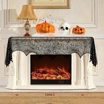 Halloween Decorations Indoor Halloween Decor Black Lace Spider Webs Halloween Ma - $14.26