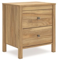 Bermacy - Light Brown - Two Drawer Night Stand - $93.00