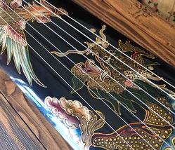 Guqin Fuxi Painted dragon map 7 strings Chinese stringed instruments image 5