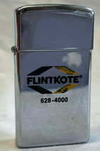 1979 Flintkote 628-4000 Zippo Lighter Untested Small Size Needs Flint - £39.92 GBP