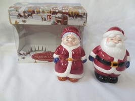 Publix 2000 Season’s Greeters Santa &amp; Mrs. Claus, Salt &amp; Pepper Shakers - £7.99 GBP