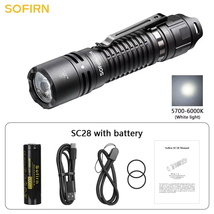 Sofirn SC28 2800Lm Type-C Rechargeable Flashlight Protable Powerful 21700 Torch - £40.99 GBP