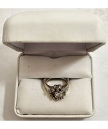 Vintage 14K White Gold Diamond 2-Ring Bridal Set ESTATE 6ish Ring in Box - £697.45 GBP