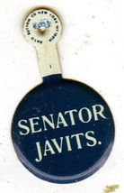 Senator Jacob Javits N.Y. New York Political Campaign Button Folding Pin - $5.75
