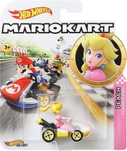 Hot Wheels - GBG28 - Mario Kart Peach with Kart Vehicle - Scale 1:64 - $16.95
