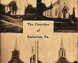 Multiview The Churches Of Emlenton PA Pennsylvania 1913 DB Postcard - £5.41 GBP