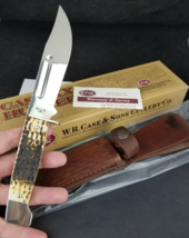 2003 CASE XX 647-5 SS Slab Side Hunter Fixed Blade Knife w/ Box Papers U... - $269.99