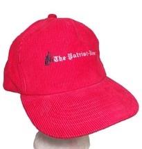 Vintage Showcase By Yupoong Corduroy Snap Back Hat The Patriot News Red - £25.05 GBP