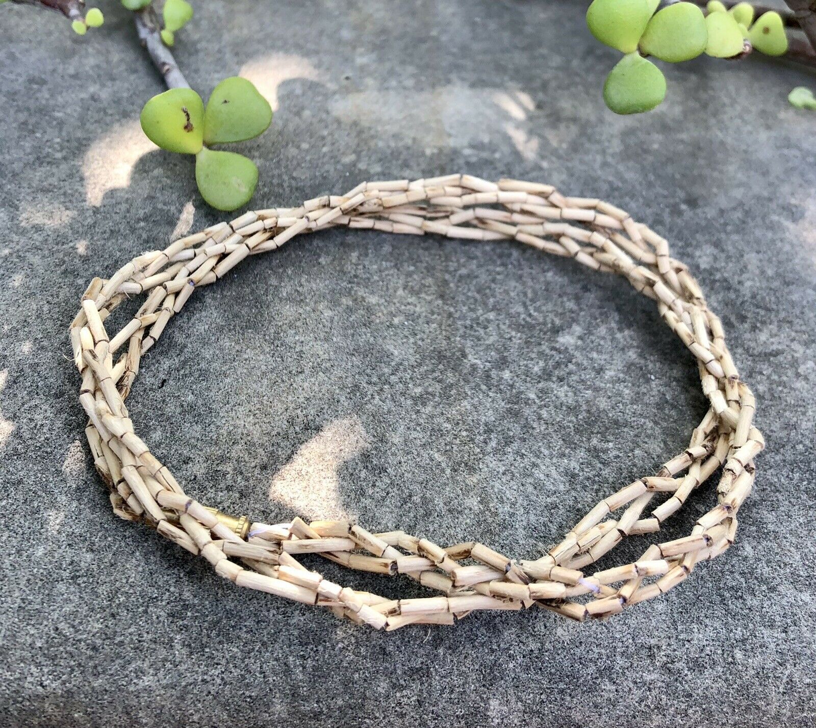 18 inch TULSI TULASI VAISHNAV ISKCON Mala Kanthi Pure Yoga Prayer Braide... - $10.77