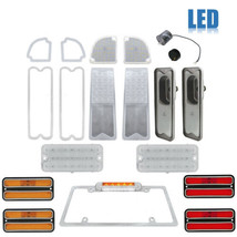 67-68 Chevy GMC Truck LED Clear Tail Marker Park License Amber Light Len... - $413.28