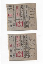 NHL February 4, 1962 NY Rangers vs Montreal Canadiens Ticket Stubs @ MSG - £59.87 GBP