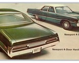 1971 Chrysler Newport Automobile Advertising Dealership Postcard Nonstan... - £15.04 GBP