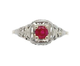 Authenticity Guarantee

14k White Gold Art Deco .28ct Genuine Natural Ruby Fi... - €735,31 EUR