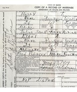 Marriage Record Official Copy 1962 (1919) Wellington Maine Ephemera DWS9A - $565.67 MXN