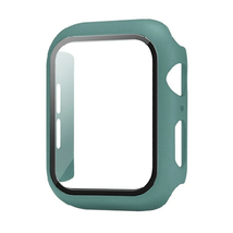 Hard PC Bumper Case w/ Tempered Glass for Apple Watch 41mm Series 7 PINE GREEN - £6.05 GBP